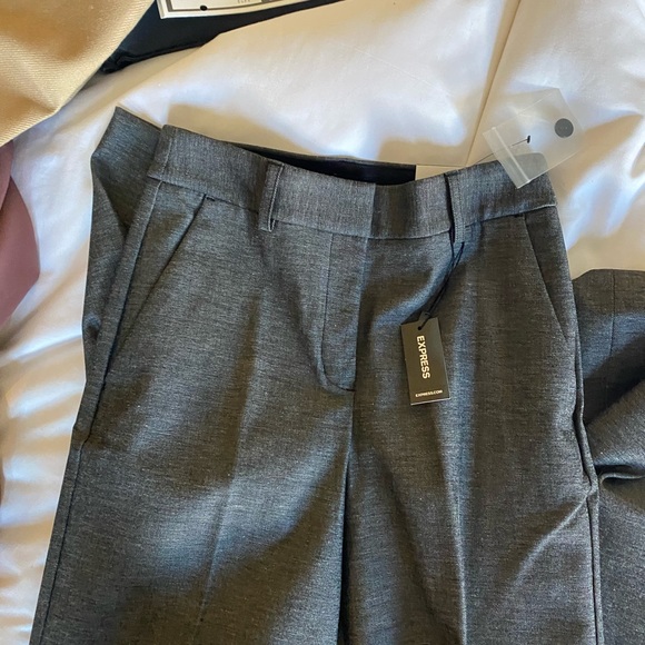 Express —-> high waist charcoal slacks. NWT. - Picture 2 of 4